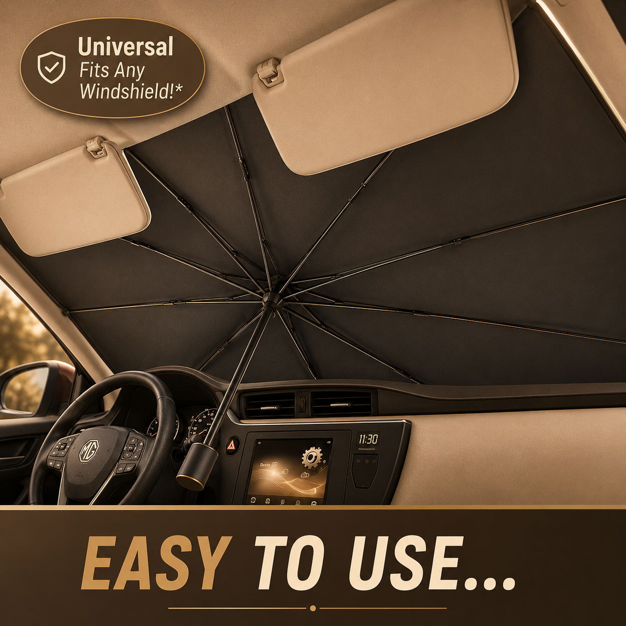 Car Windshield Sunshade Foldable Front Window Cover